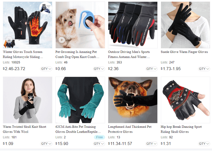 pet grooming gloves