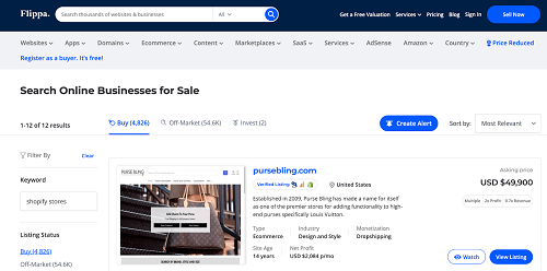 buy a prebuilt shopify store