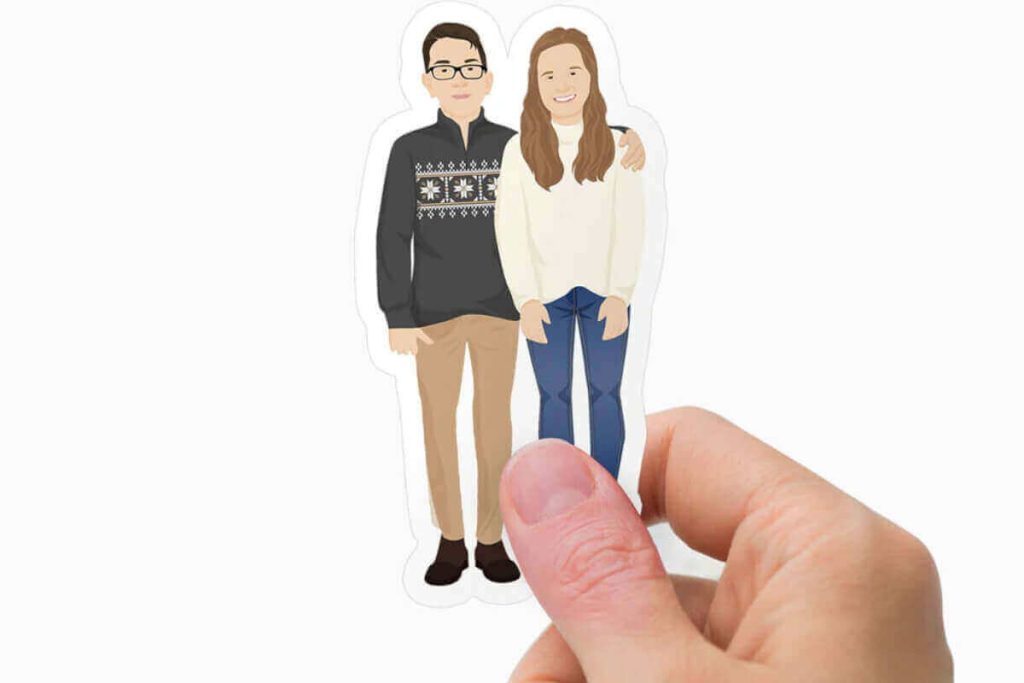 costom portrait stickers