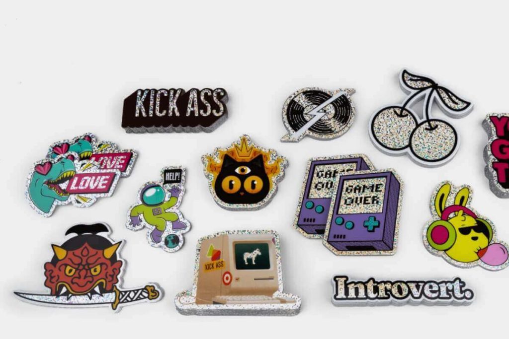 glitter stickers
