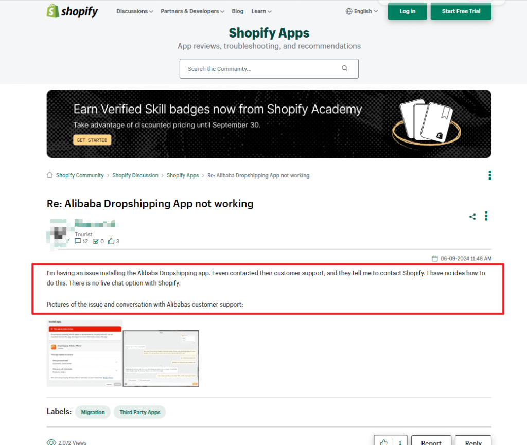 shopify alibaba